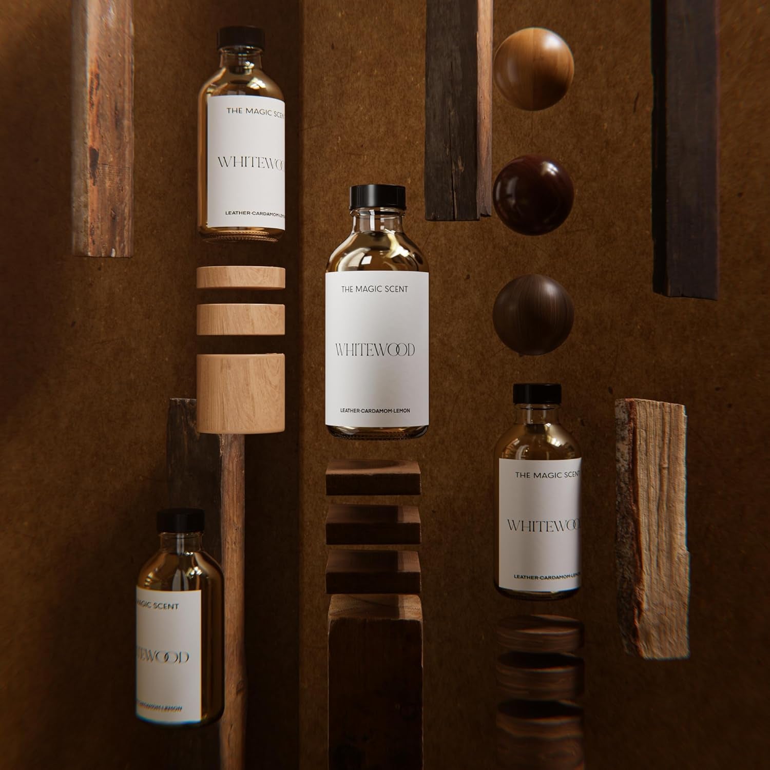 Whitewood Diffuser Oil - Hotel & Home Luxury Scents Inspired by 1 Hotel Miami, Compare to My Way Diffuser Oil Scents for Home, Designed for Use in All Diffusers - 16.9 Fl Oz, 500 Ml