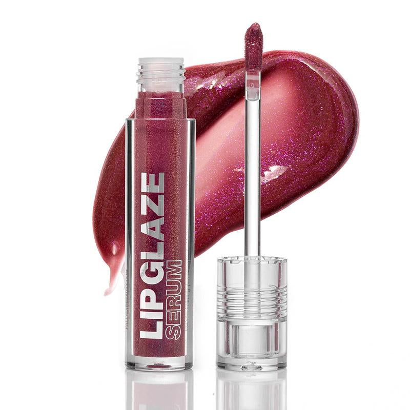 Palladio Lip Glaze Serum, Hydrating Lip Gloss with Peptides & Hyaluronic Acid for Plump, Smooth, and Nourished Lips – Vegan, High-Shine, Non-Sticky Finish
