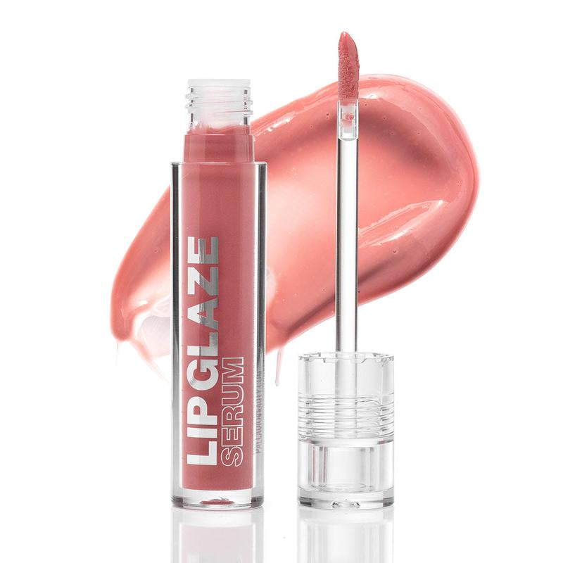Palladio Lip Glaze Serum, Hydrating Lip Gloss with Peptides & Hyaluronic Acid for Plump, Smooth, and Nourished Lips – Vegan, High-Shine, Non-Sticky Finish