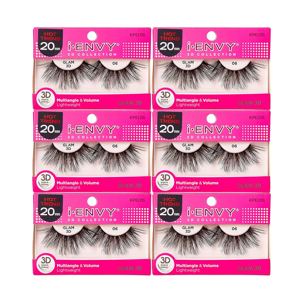 I-Envy 3D Glam Collection: Multi-Angle Volume Lashes (6 Pack)