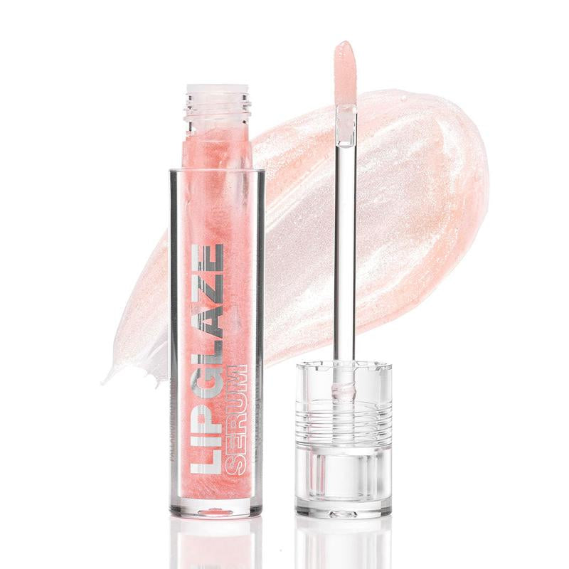Palladio Lip Glaze Serum, Hydrating Lip Gloss with Peptides & Hyaluronic Acid for Plump, Smooth, and Nourished Lips – Vegan, High-Shine, Non-Sticky Finish